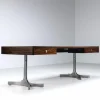 Großer Schreibtisch aus Palisander von Trau Arredamenti Metallici SPA, Italien, 1960er