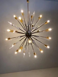 Großer Sputnik Kronleuchter, 1950er