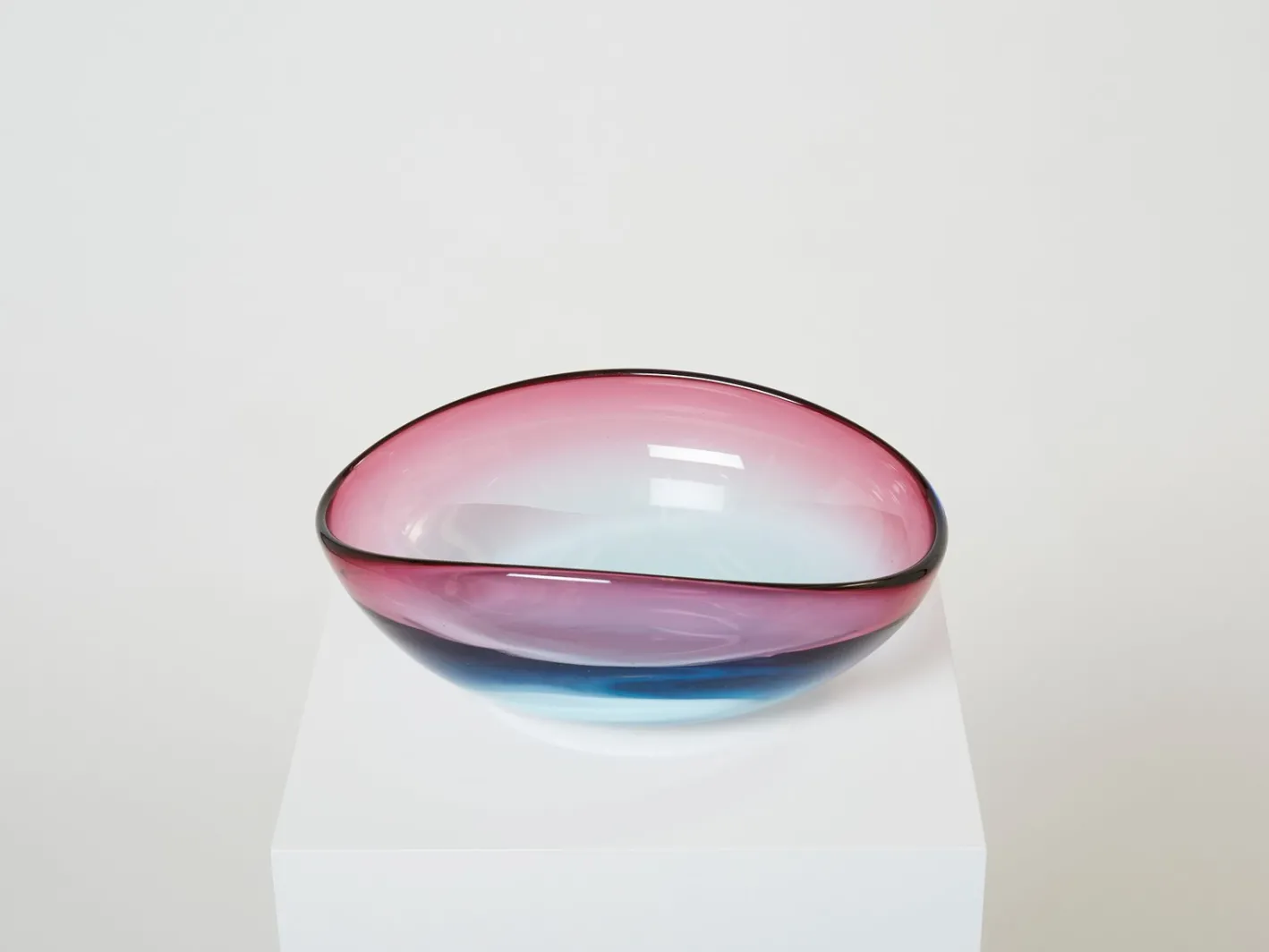 Großer Tafelaufsatz aus Muranoglas von Flavio Poli für Seguso, 1960er