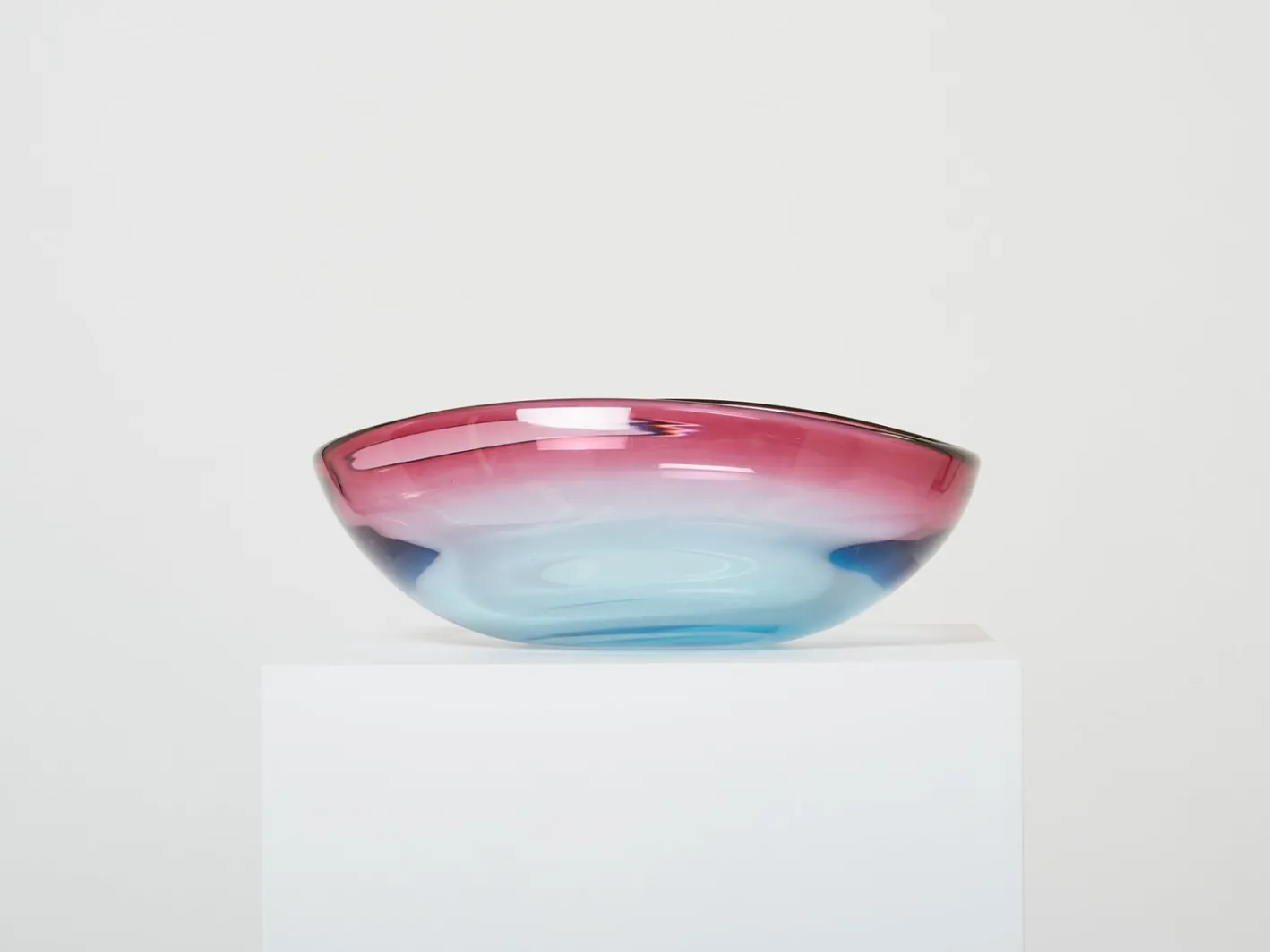 Großer Tafelaufsatz aus Muranoglas von Flavio Poli für Seguso, 1960er