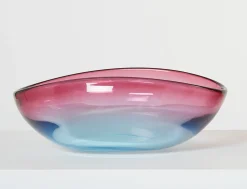 Großer Tafelaufsatz aus Muranoglas von Flavio Poli für Seguso, 1960er