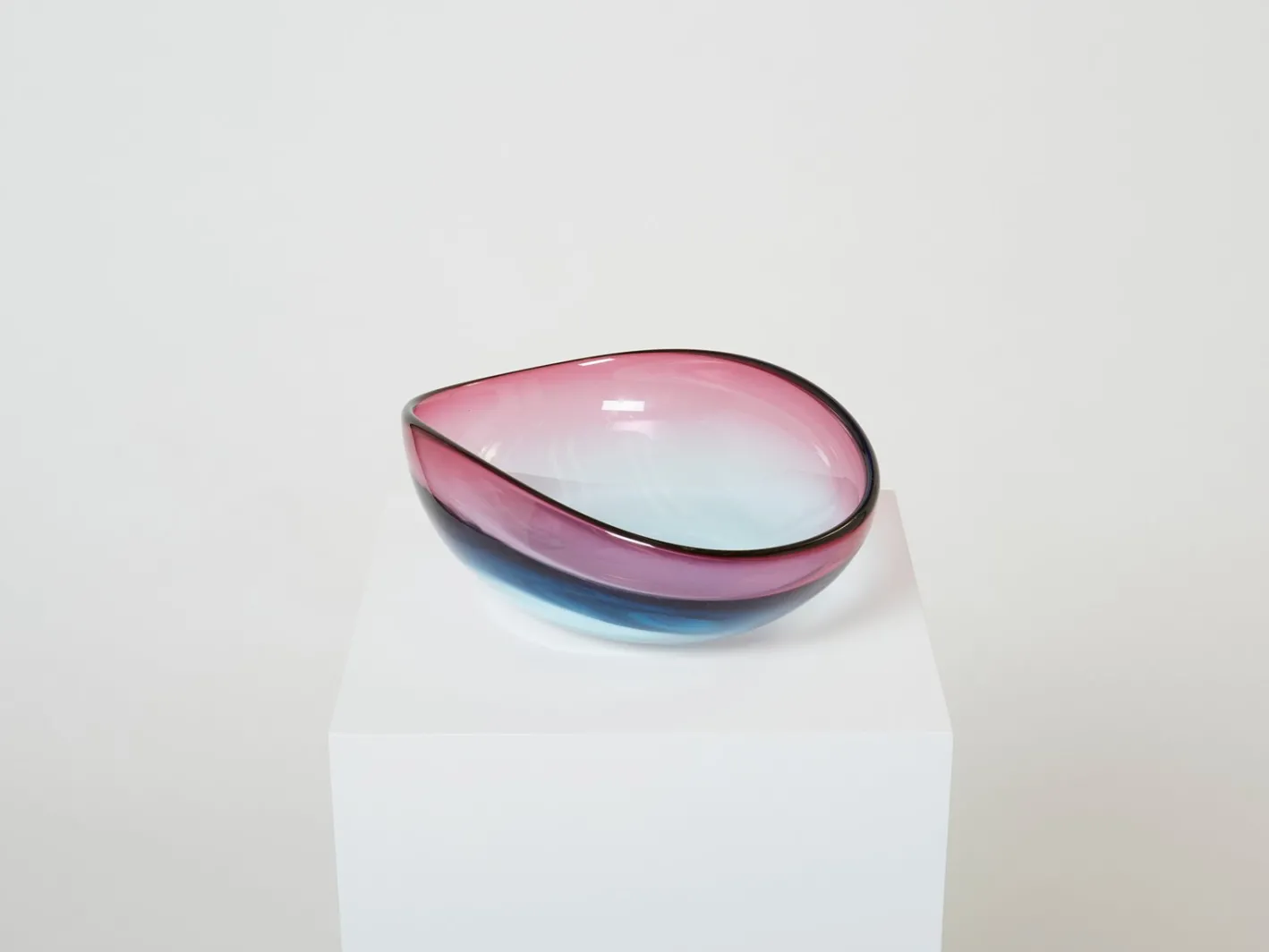 Großer Tafelaufsatz aus Muranoglas von Flavio Poli für Seguso, 1960er