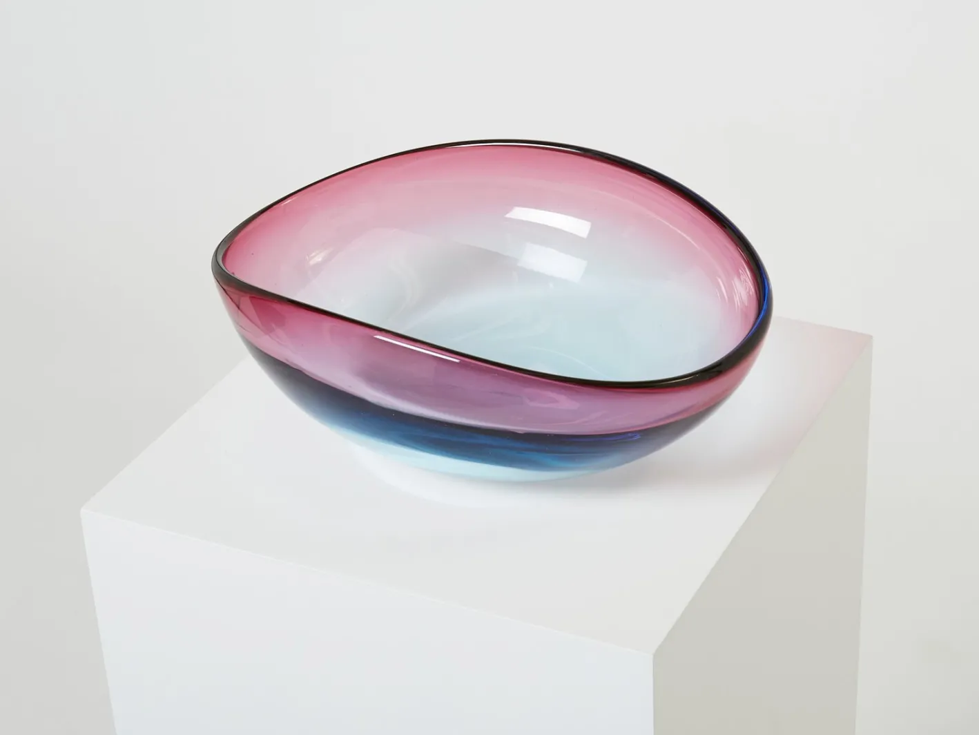 Großer Tafelaufsatz aus Muranoglas von Flavio Poli für Seguso, 1960er