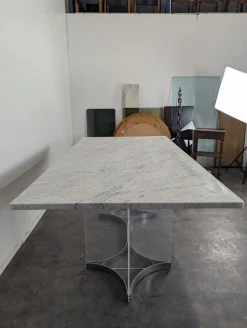 Großer Tisch mit Marmorplatte von Alessandro Albrizzi