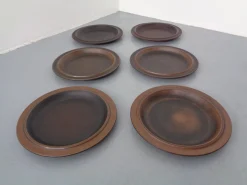 Große Russische Teller von Ulla Procope für Arabia, 6er Set, Finnland, 1960er, 6er Set