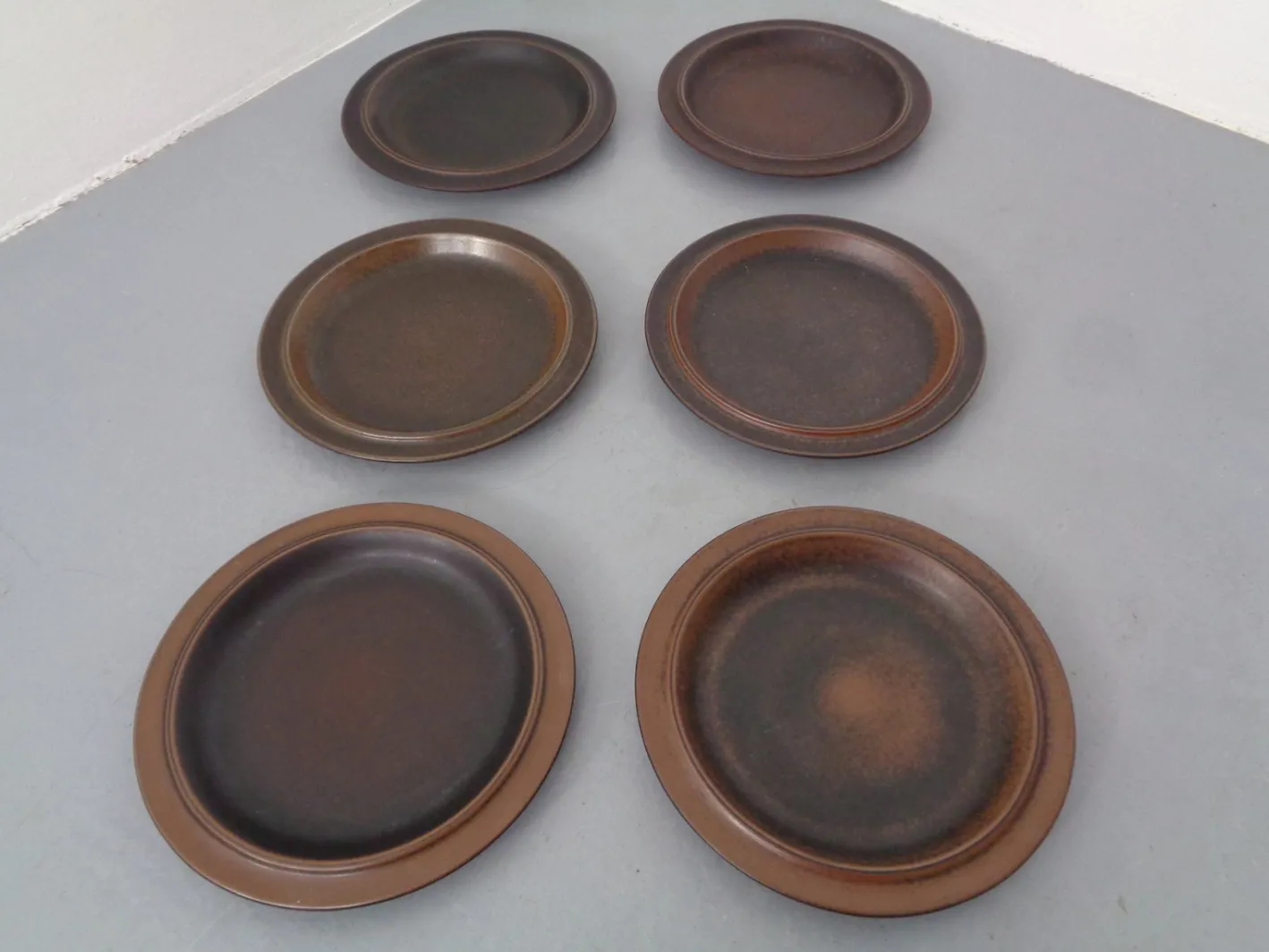 Große Russische Teller von Ulla Procope für Arabia, 6er Set, Finnland, 1960er, 6er Set