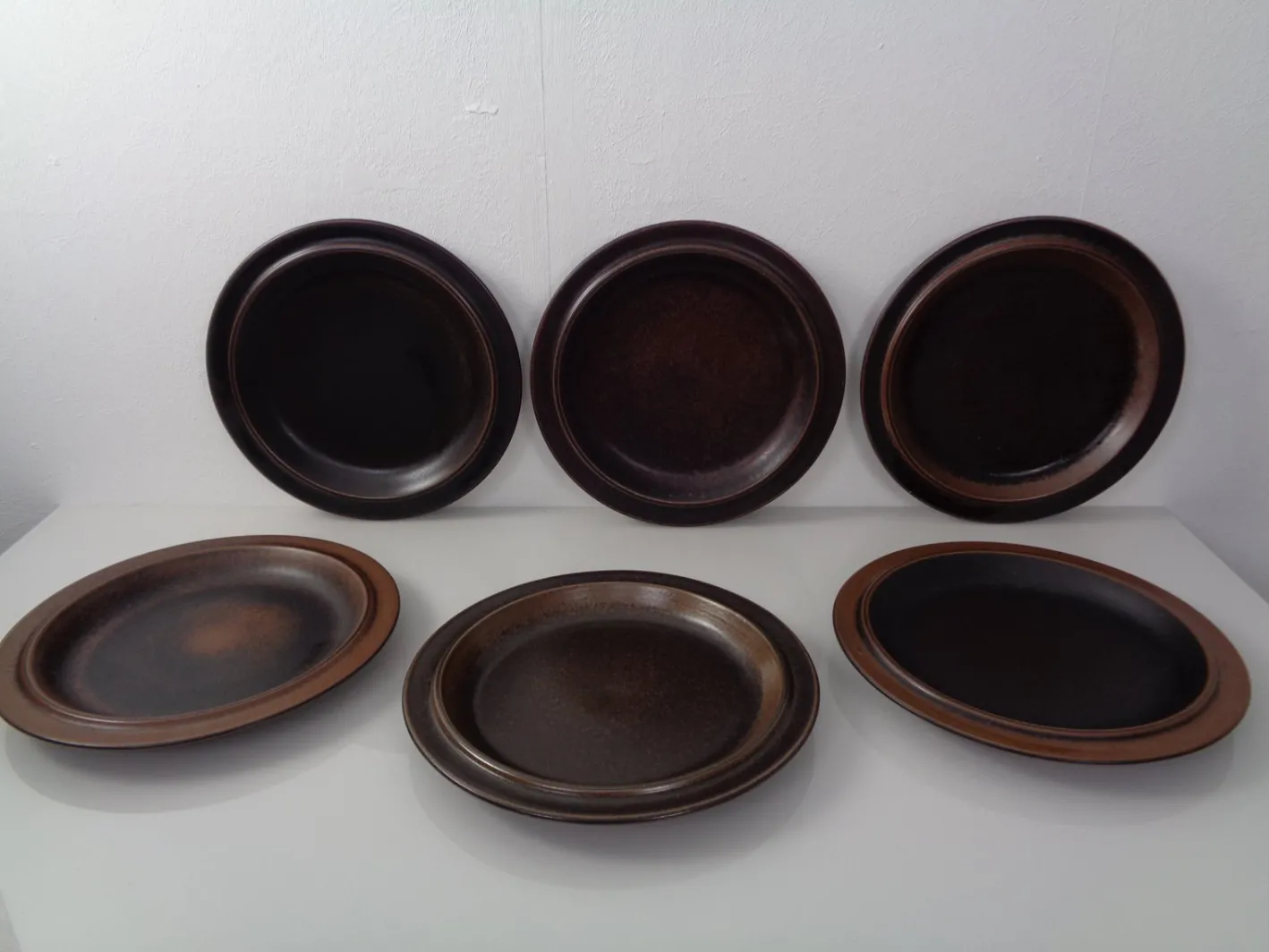 Große Russische Teller von Ulla Procope für Arabia, 6er Set, Finnland, 1960er, 6er Set