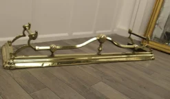 Großer viktorianischer Jugendstil Messing Kotflügel, 1880er
