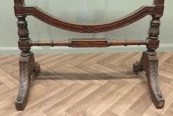 Großer viktorianischer Kamin aus geschnitztem Glas und Glas