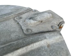 Großer Vintage Abfalleimer aus verzinktem Zinkmetall von Othr, 1970er