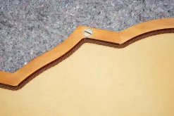 Großer Wandspiegel mit Rahmen aus Kirschholz und Blattgold von Grange Paris, France