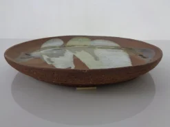 Großer Wandteller aus Keramik von GP Studio, Denmark, 1960er
