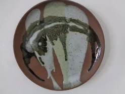 Großer Wandteller aus Keramik von GP Studio, Denmark, 1960er