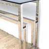 Großer Werkstatttisch aus Edelstahl & Glas von Christian Maas