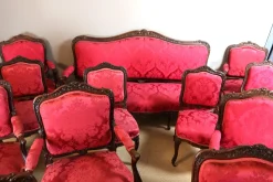 Großer Wohnzimmersitz im Louis XV-Stil, 12 . Set