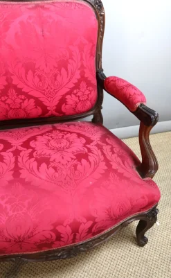 Großer Wohnzimmersitz im Louis XV-Stil, 12 . Set