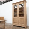 Großes Bücherregal aus Eiche mit Glasfront, 1880