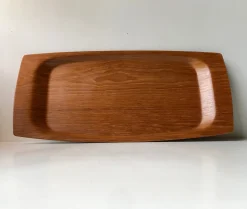 Großes Dänisches Serviertablett aus Teak von Langva, 1960er