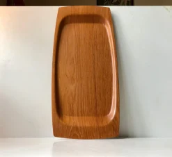 Großes Dänisches Serviertablett aus Teak von Langva, 1960er