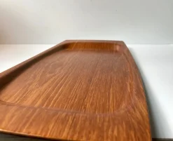 Großes Dänisches Serviertablett aus Teak von Langva, 1960er