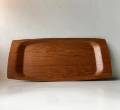 Großes Dänisches Serviertablett aus Teak von Langva, 1960er