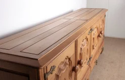 Großes französisches Sideboard aus Eiche von Guillerme et Chambron für Votre Maison, 1960er