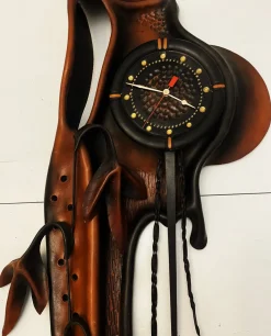 Große Skulpturale Wanduhr, 1970er