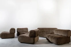 Großes modulares Space Age Sofa, Italien, 1960er, 5er Set