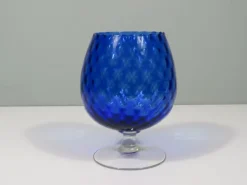 Großes mundgeblasenes Empoli Glas, 1950er