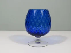 Großes mundgeblasenes Empoli Glas, 1950er