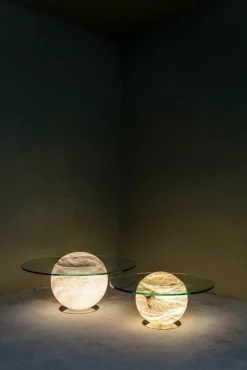 Große Solaris Stehlampe von United Alabaster