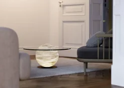 Große Solaris Stehlampe von United Alabaster