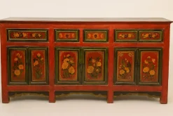 Großes Sideboard aus lackiertem Holz, 19. Jh