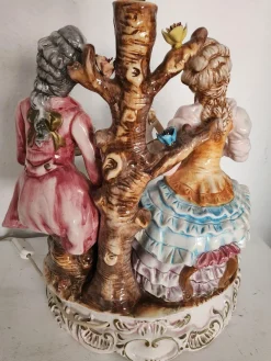 Große Stehlampe von Capodimonte, 1930er