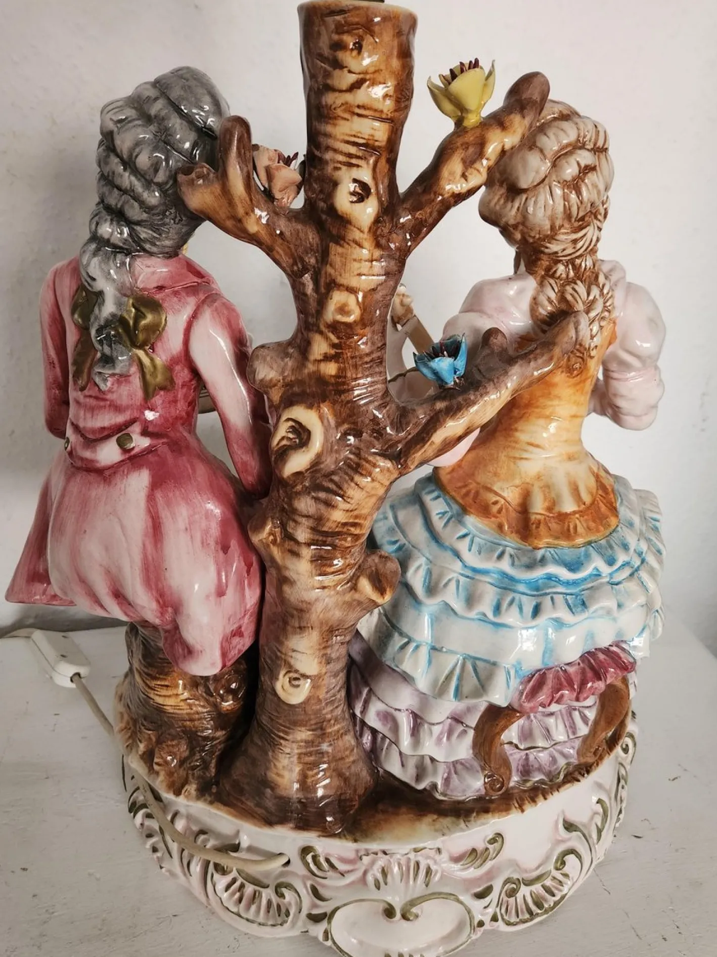 Große Stehlampe von Capodimonte, 1930er