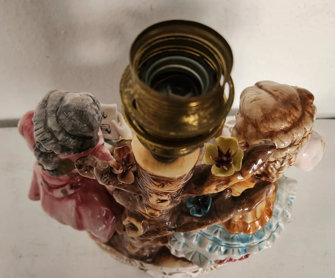 Große Stehlampe von Capodimonte, 1930er