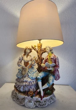 Große Stehlampe von Capodimonte, 1930er