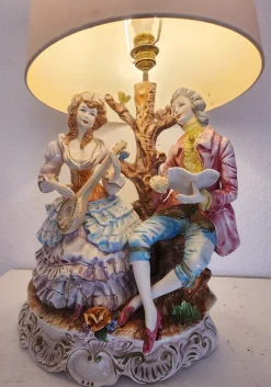 Große Stehlampe von Capodimonte, 1930er