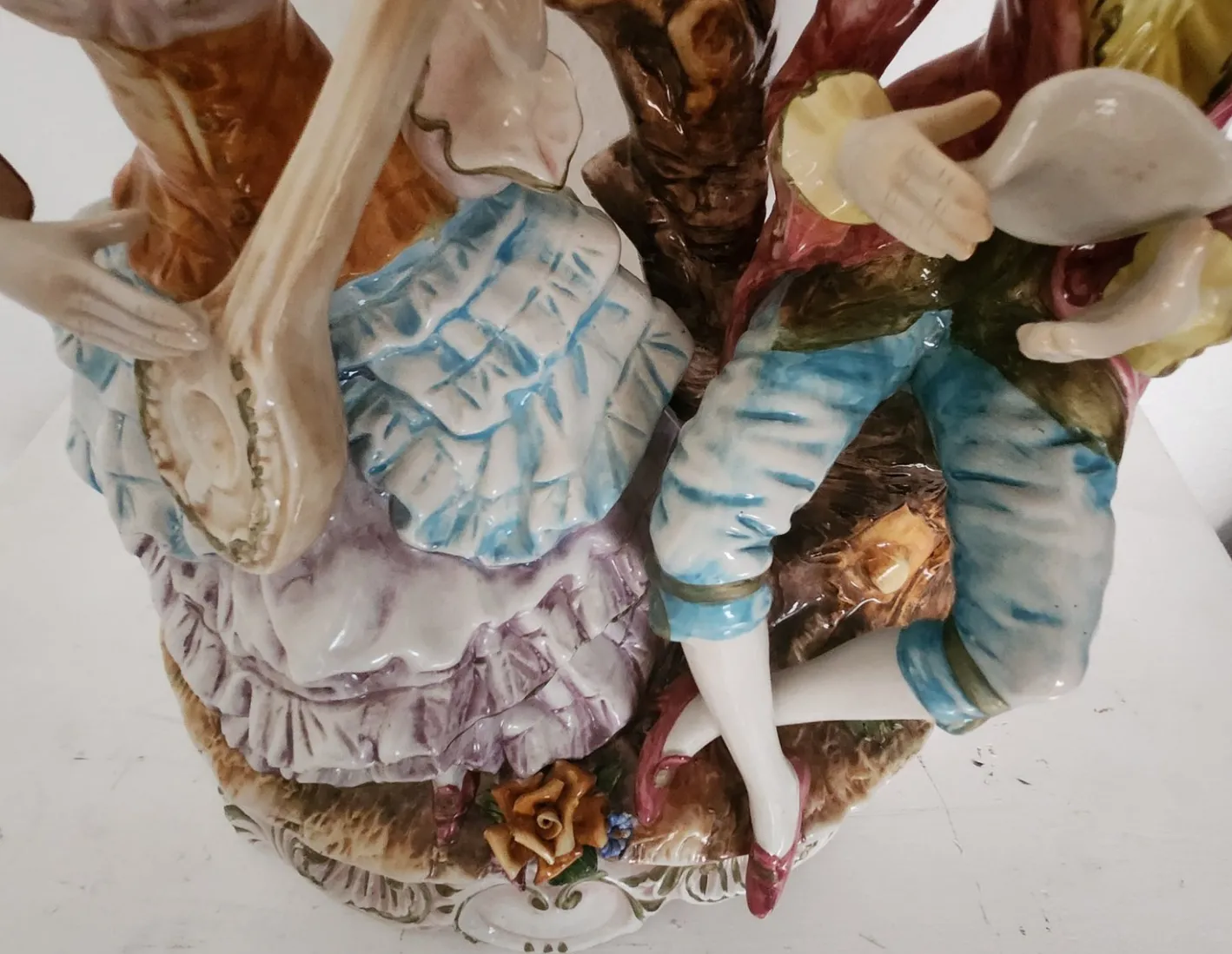 Große Stehlampe von Capodimonte, 1930er