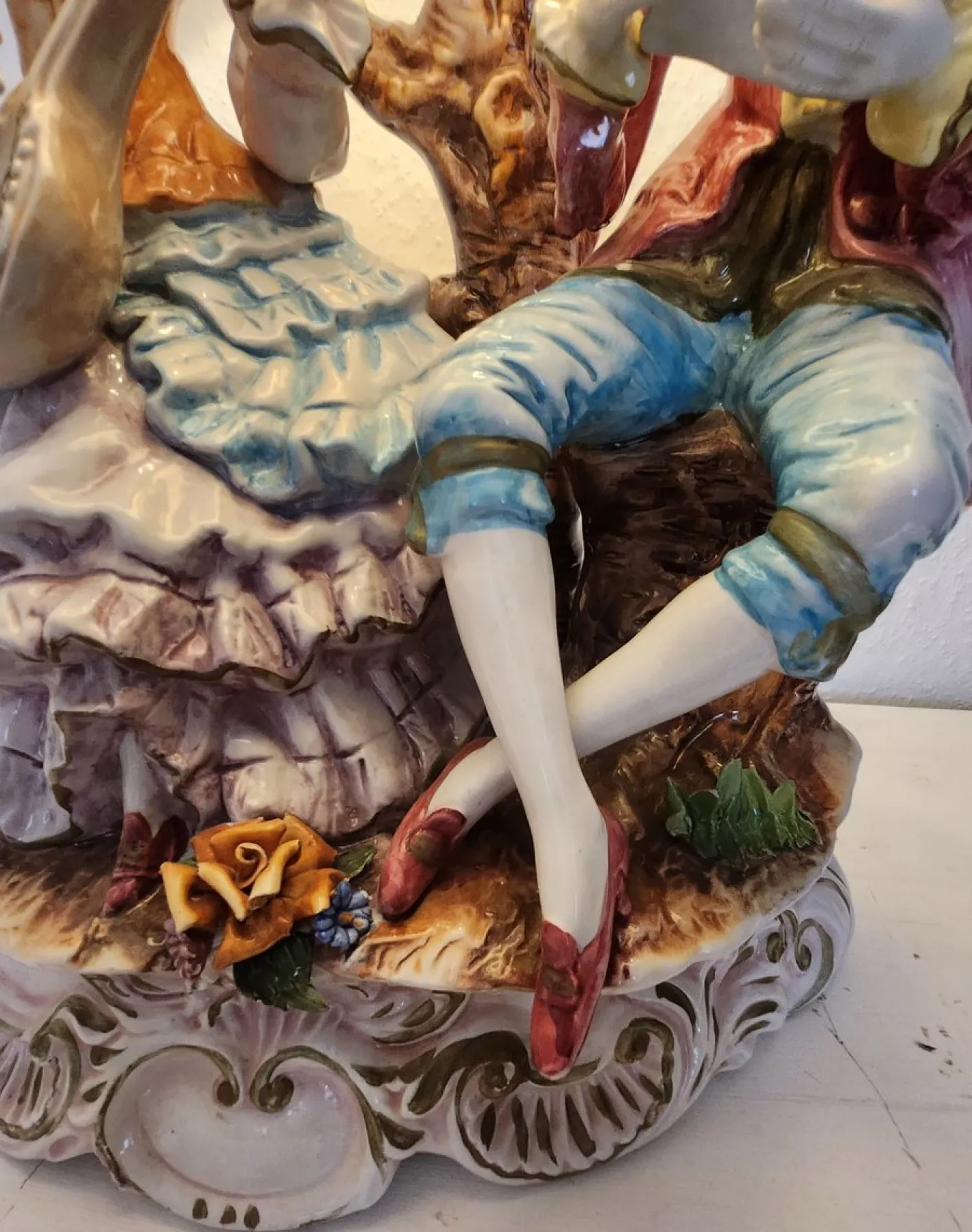 Große Stehlampe von Capodimonte, 1930er