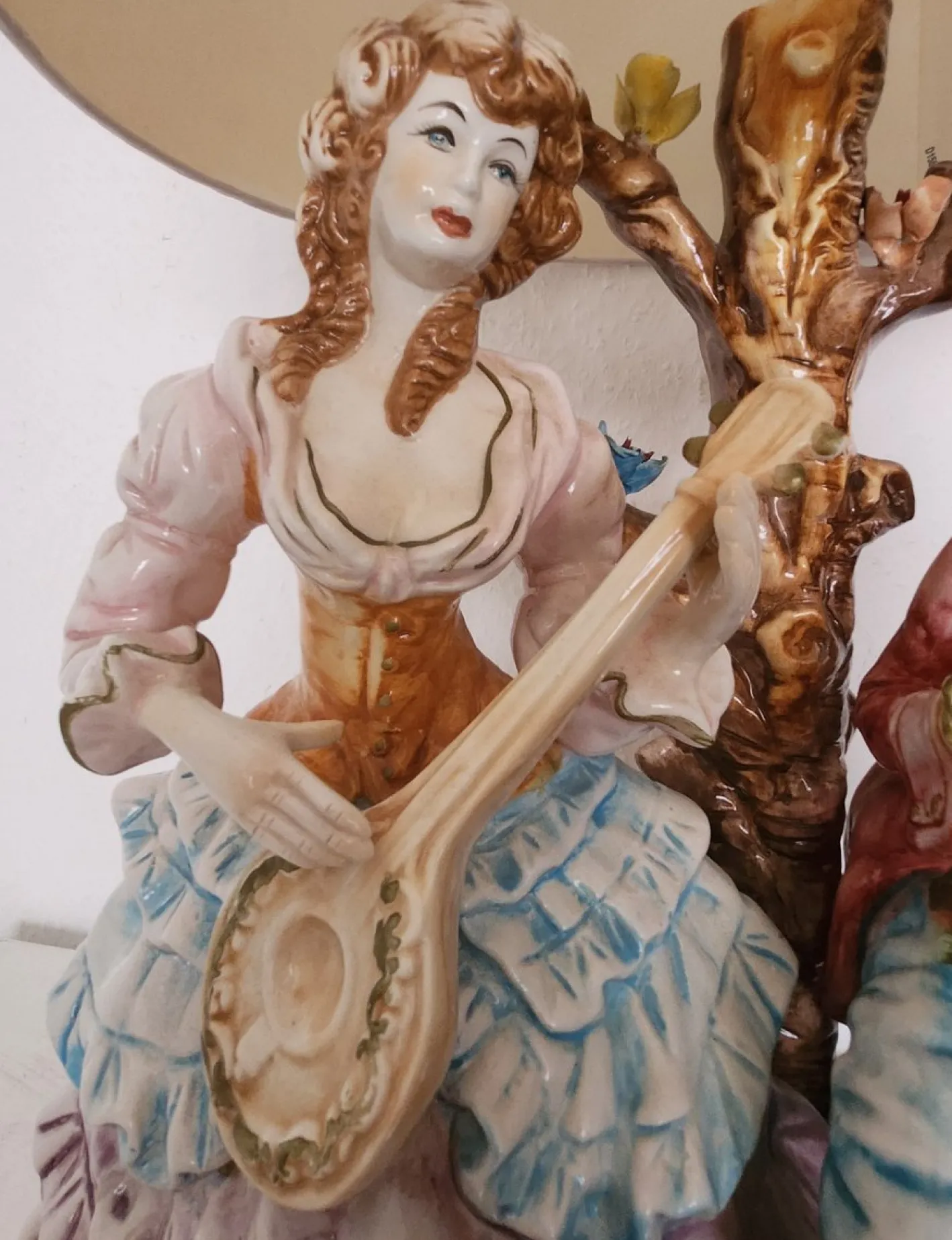 Große Stehlampe von Capodimonte, 1930er
