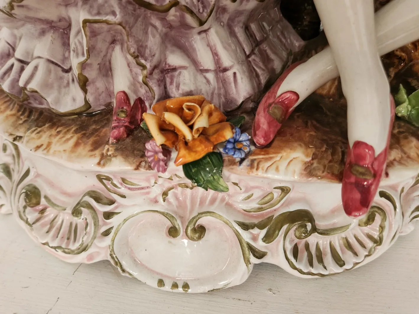 Große Stehlampe von Capodimonte, 1930er