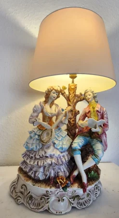 Große Stehlampe von Capodimonte, 1930er