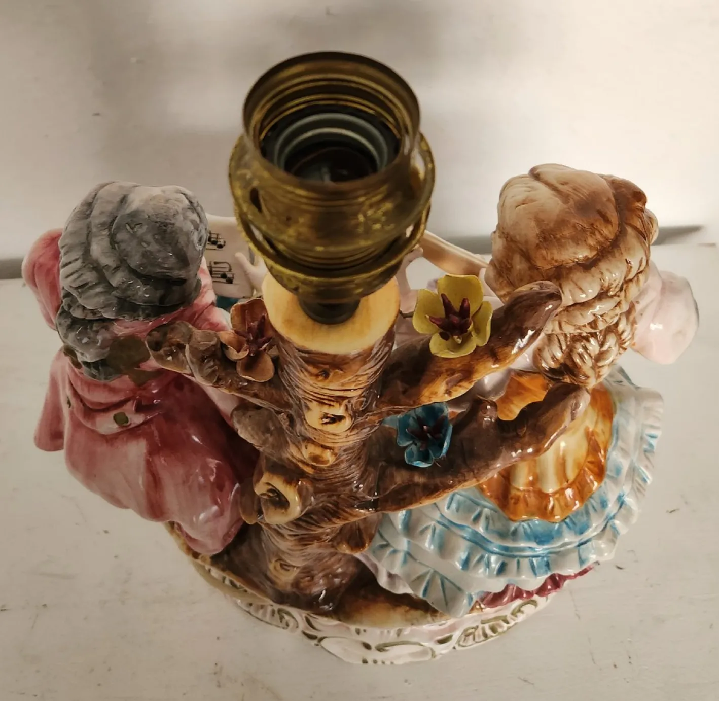 Große Stehlampe von Capodimonte, 1930er