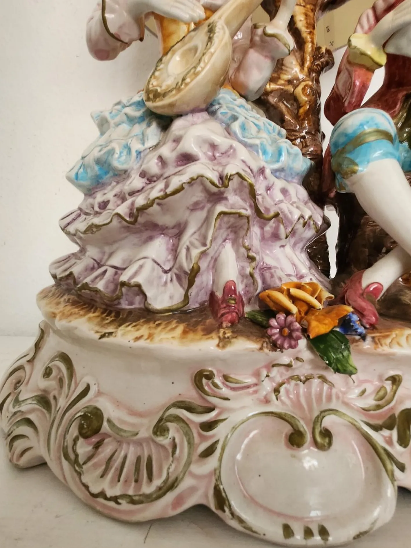 Große Stehlampe von Capodimonte, 1930er