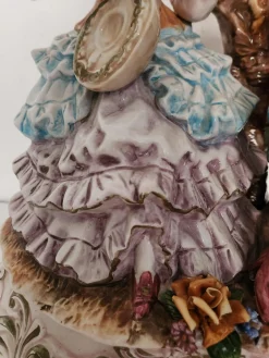 Große Stehlampe von Capodimonte, 1930er