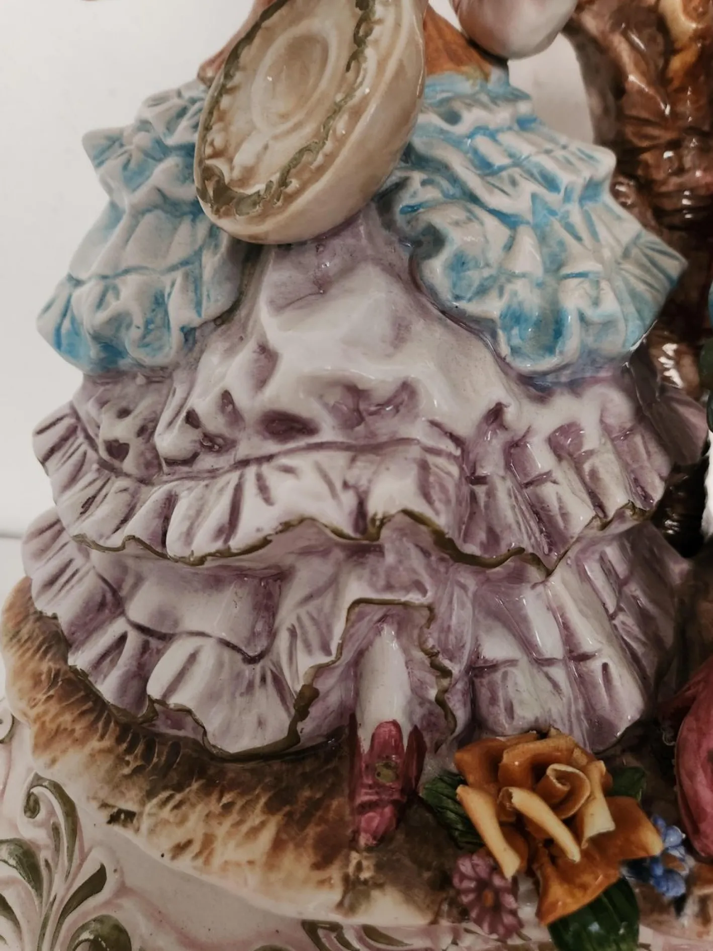 Große Stehlampe von Capodimonte, 1930er