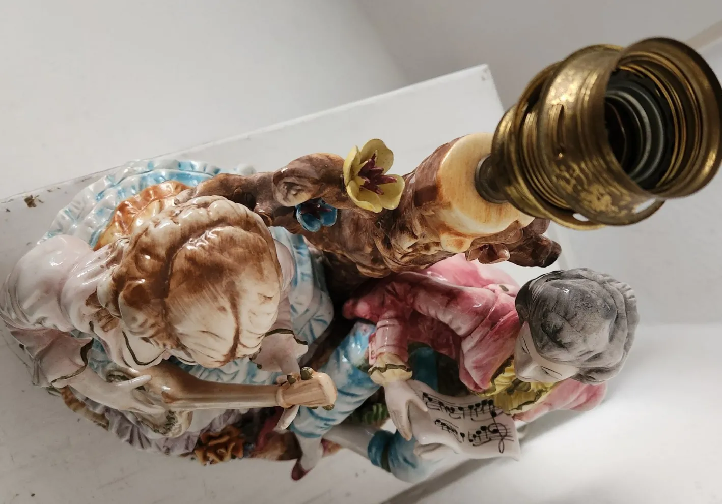 Große Stehlampe von Capodimonte, 1930er