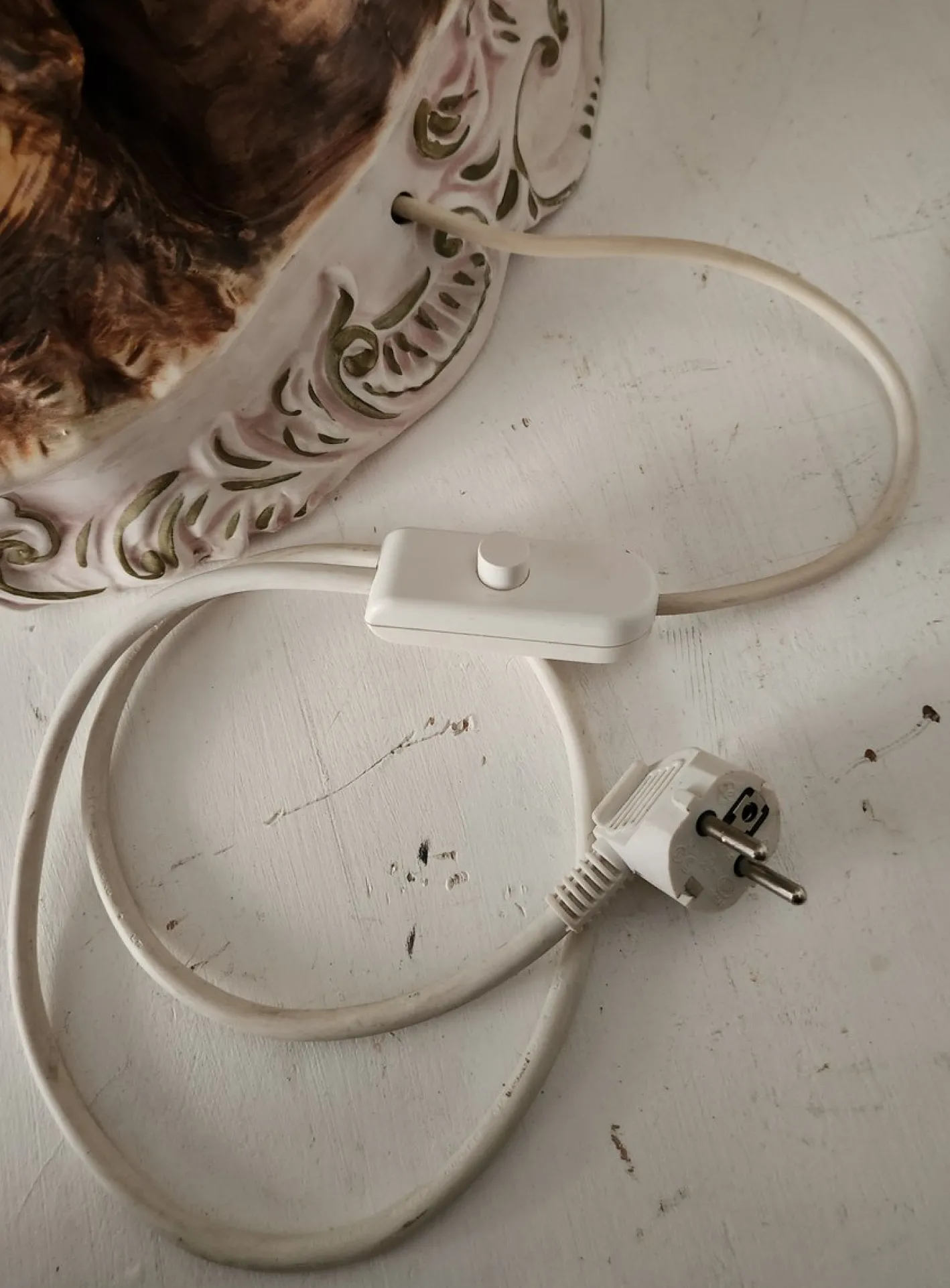 Große Stehlampe von Capodimonte, 1930er