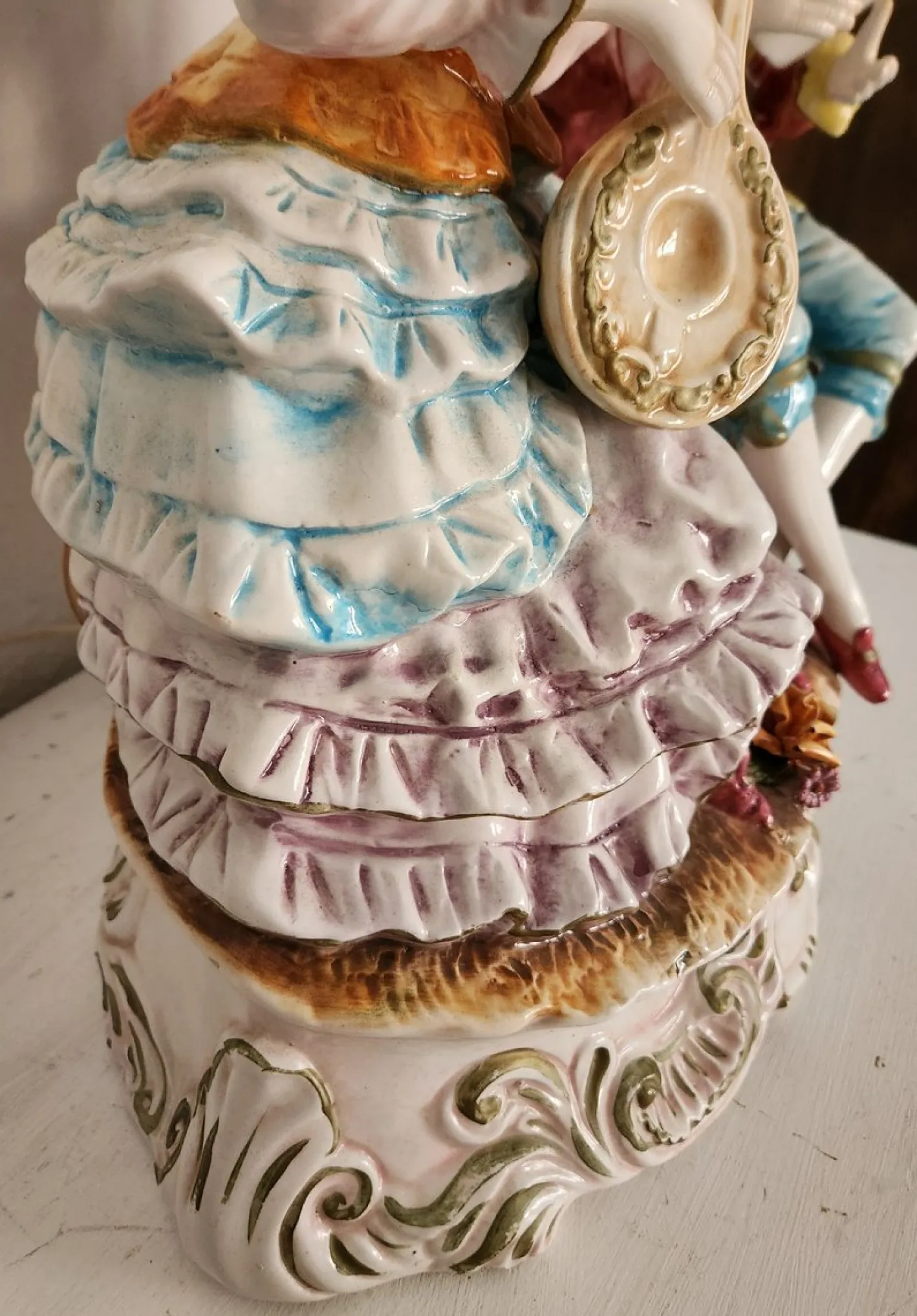 Große Stehlampe von Capodimonte, 1930er